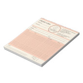 Bestelformulier Aangepaste Logo Notitieblok (Linkerzijde)