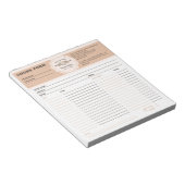 Bestelformulier bakkerij notitieblok (Schuin)