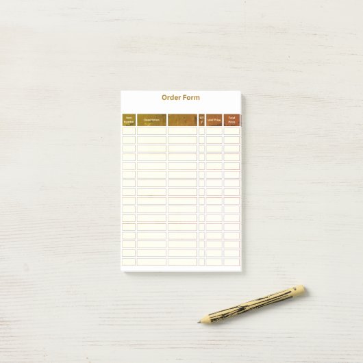 bestelformulier post-it notitie post-it® notes (Op bureau)