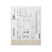 Bestelformulier Small Business Bakery Logo Notitieblok (Linkerzijde)