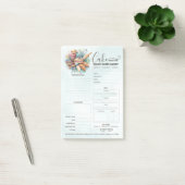 Bestelformulier voor bakkerijwinkel patissier taar post-it® notes (Kantoor)