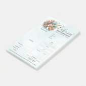 Bestelformulier voor bakkerijwinkel patissier taar post-it® notes (Schuin)