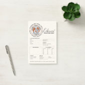 Bestelformulier voor bakkerijwinkel patissier taar post-it® notes (Kantoor)