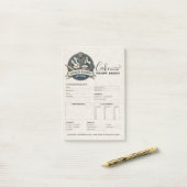 Bestelformulier voor banketbakkerij winkel cake ba post-it® notes (Op bureau)