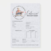 Bestelformulier voor banketbakkerij winkel cake ba post-it® notes (Voorkant)