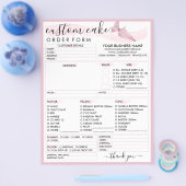 Bestelformulier voor Pink Blush Soft bakkerijcake Flyer (Enkel)