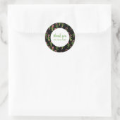 Bestellen BEDANKT Aangepaste Candycanes Xmas Vakan Ronde Sticker (Tas)