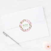 Bestellen BEDANKT Aangepaste Candycanes Xmas Vakan Ronde Sticker (Envelop)