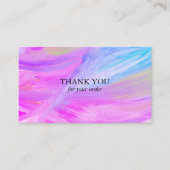 Bestellen BEDANKT Minimalist Paarse Blauw Textured Visitekaartje (Voorkant)