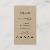 Bestellen Dank u Aangepast Script Social Icons KRA Visitekaartje (Achterkant)