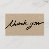 Bestellen Dank u Aangepast Script Social Icons KRA Visitekaartje (Voorkant)