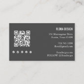 Bestellen Dank u aangepaste script QR code sociale Visitekaartje (Achterkant)