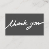 Bestellen Dank u aangepaste script QR code sociale Visitekaartje (Voorkant)