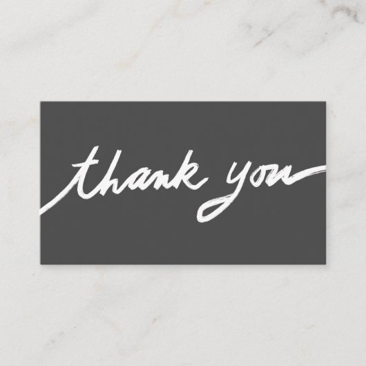 Bestellen Dank u aangepaste script QR code sociale Visitekaartje (Voorkant)