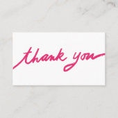 Bestellen Dank u aangepaste script QR code sociale Visitekaartje (Voorkant)