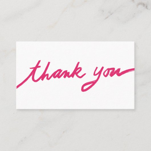 Bestellen Dank u aangepaste script QR code sociale Visitekaartje (Voorkant)