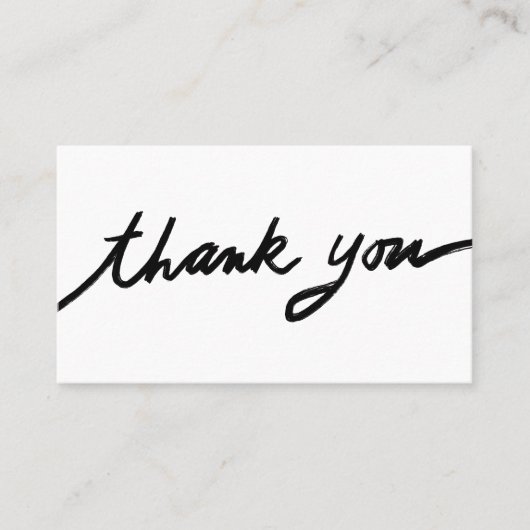 Bestellen Dank u aangepaste script QR code sociale Visitekaartje (Voorkant)