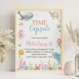 Bestellen De Zee Pastel Verjaardag Tijd Capsule Po Poster