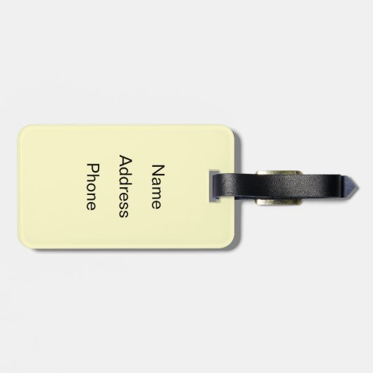 Bestellen van koekjes bagagelabel (Achterkant horizontaal)