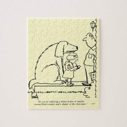 Bestellen van koekjes legpuzzel (Verticaal)