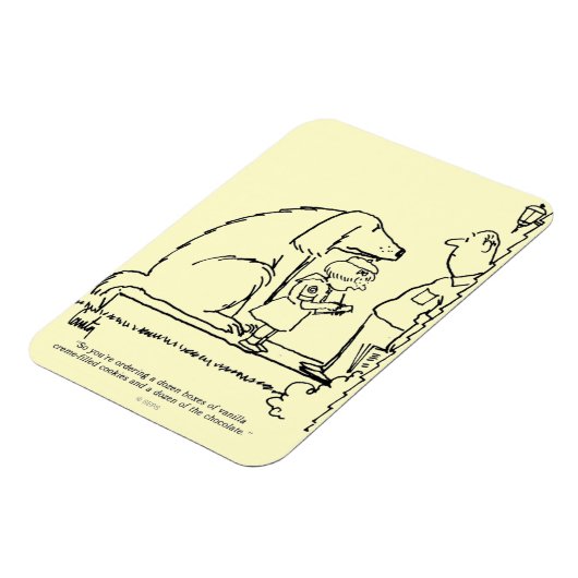 Bestellen van koekjes magneet (Linkerzijde)