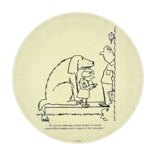 Bestellen van koekjes snijplank (Voorkant)