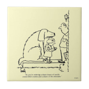 Bestellen van koekjes tegeltje