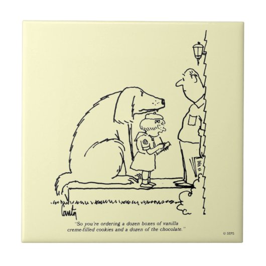 Bestellen van koekjes tegeltje (Voorkant)