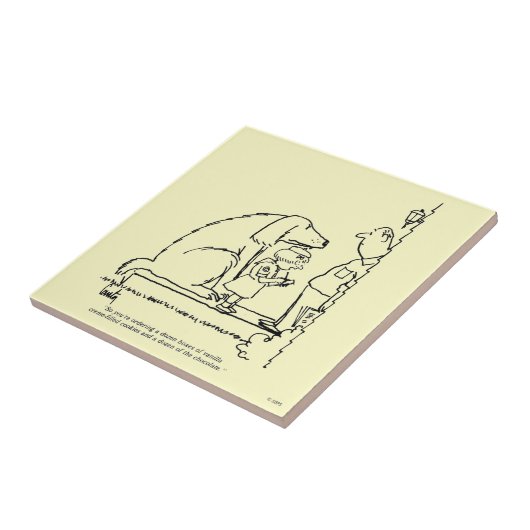 Bestellen van koekjes tegeltje (Zijkant)