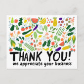 Bestelling DANK U Groenten Fruit Groenten AANGEPAS Briefkaart (Voorkant)