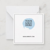 Bestelling Hartelijk dank voor aankoop van mijn da Notitiekaartje (Achterkant)