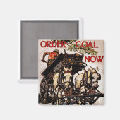 Bestelling nu steenkool magneet (Voorkant / Achterkant)