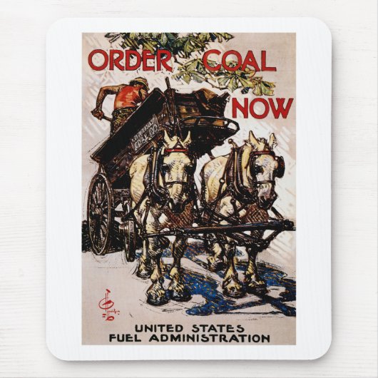 Bestelling nu steenkool muismat (Voorkant)