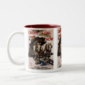 Bestelling nu steenkool tweekleurige koffiemok (Links)