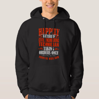 Bestellingen van mijn vrouw gepensioneerde civiele hoodie
