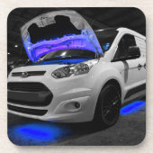 bestelwagen met blauwe lichten onderzetter (Voorkant)