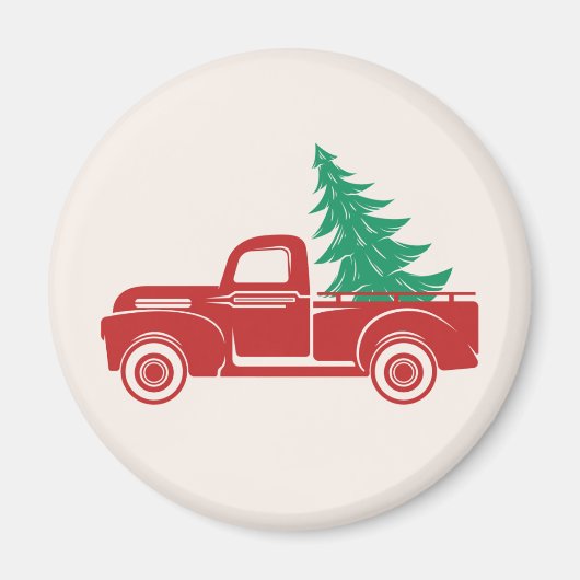 bestelwagen voor feestdagen magneet (Voorkant)