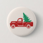  bestelwagen voor feestdagen ronde button 5,7 cm (Voorkant)