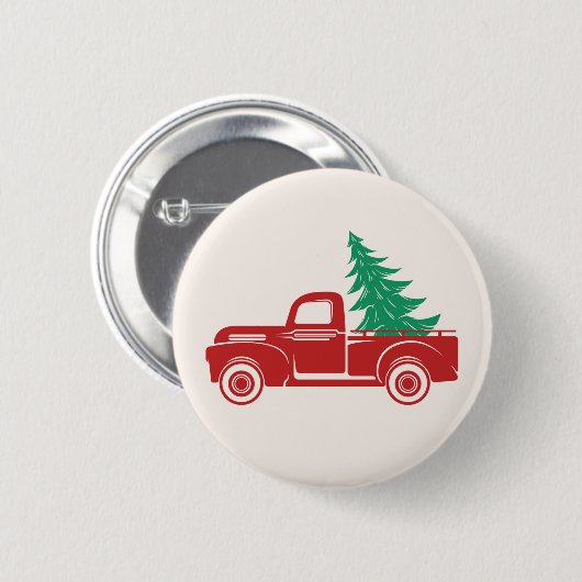  bestelwagen voor feestdagen ronde button 5,7 cm (Voorkant /achterkant)