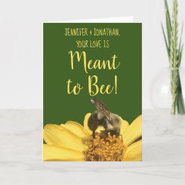 Bestemd om Bij Foto Huwelijk Felicitaties Kaart