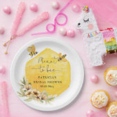 Bestemd Om Bij Te Zijn Hommelorale Bruidsdouche Papieren Bordje (Feest)