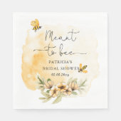 Bestemd om bij te zijn Hommels Bruiloft met bloeme Servet (Voorkant)