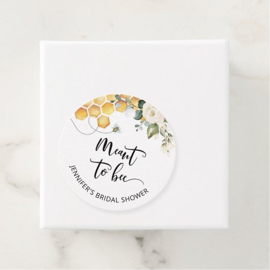 Bestemd om bruidsmeisje bruiloft Ronde Sticker Bedankjes Labels (In situ)