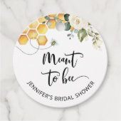 Bestemd om bruidsmeisje bruiloft Ronde Sticker Bedankjes Labels (Voorkant)