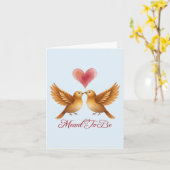 Bestemd om liefdesvogels hart huwelijksjubileum te kaart (Gele Bloem)
