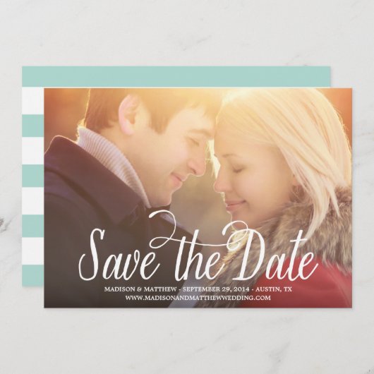 Bestemd om te zijn | Opslag van de datum aankondig Save The Date (Voorkant / Achterkant)