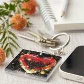 Bestemd om van acrylafdrukken te houden sleutelhanger (Voorkant Rechts)