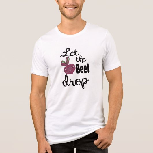 Bestemd voor Food Puns Tri-Blend Shirt (Voorkant)