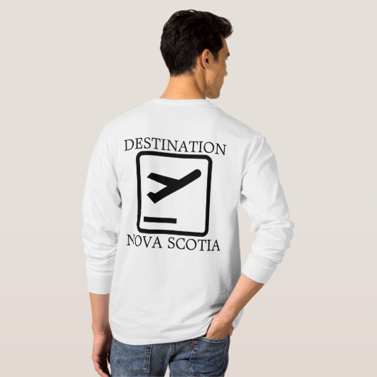 Bestemming aan de oostkust van Nova Scotia Hoodie  T-shirt (Achterkant volledig)