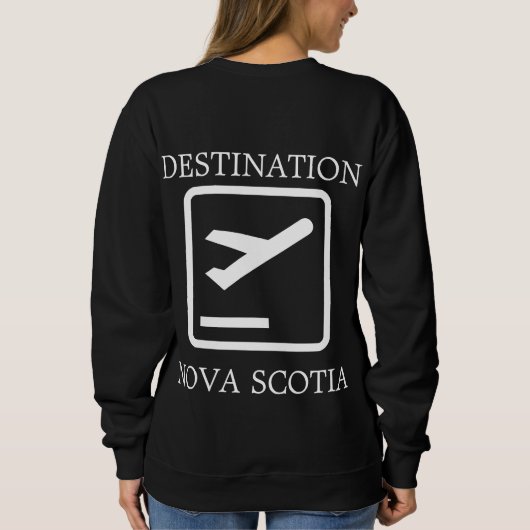 Bestemming aan de oostkust van Nova Scotia Hoodie Trui (Achterkant)